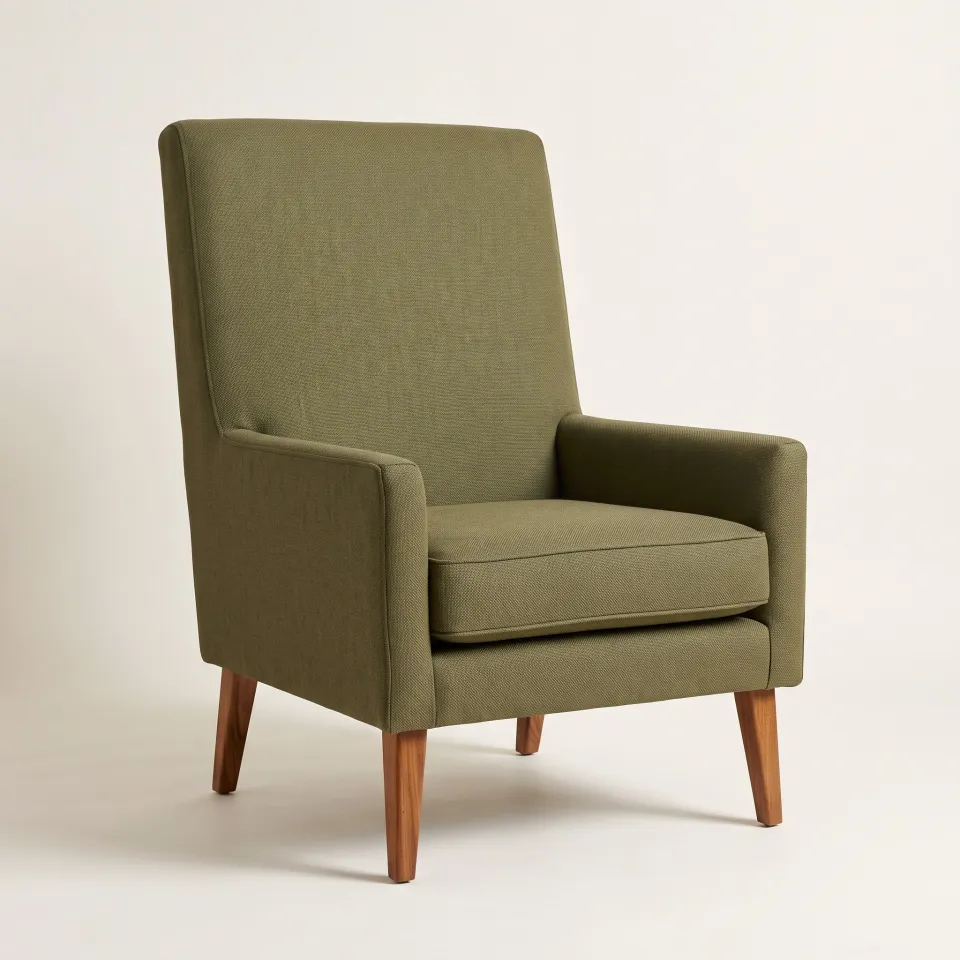 Amani high-back armchair