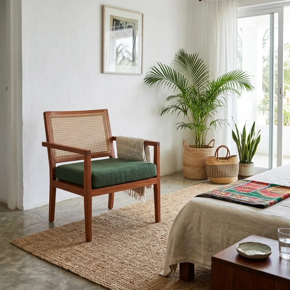 Lamu cane armchair, photo 3