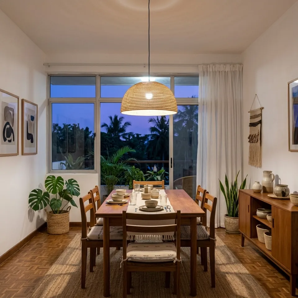 Kilifi woven pendant light, photo 3