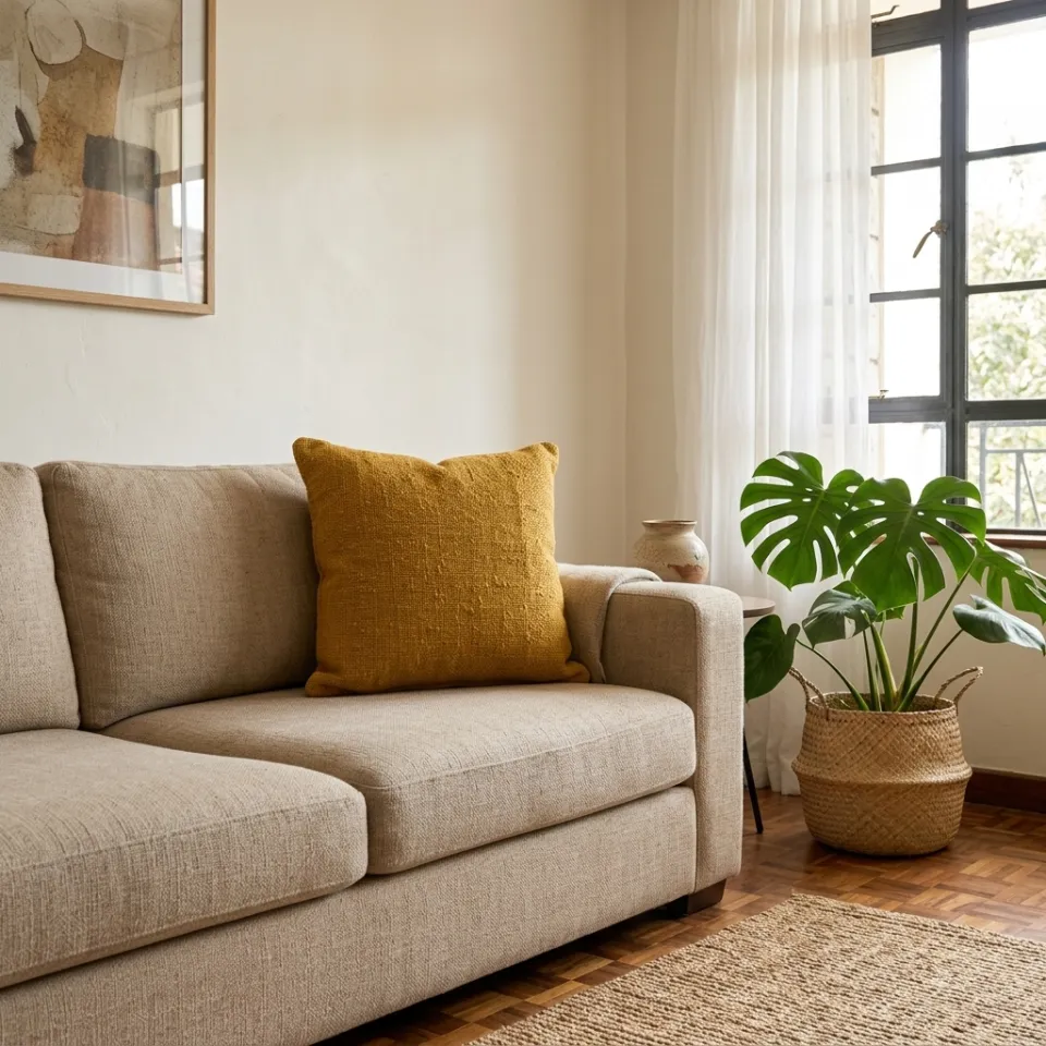 Kilifi cotton cushion, photo 3